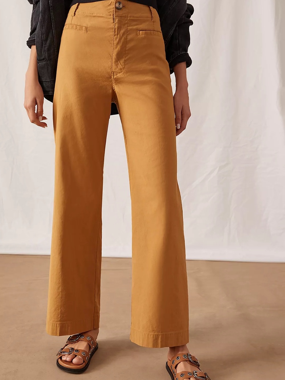 NWT Maeve Anthropologie The Colette Full Length Wide-Leg Pants